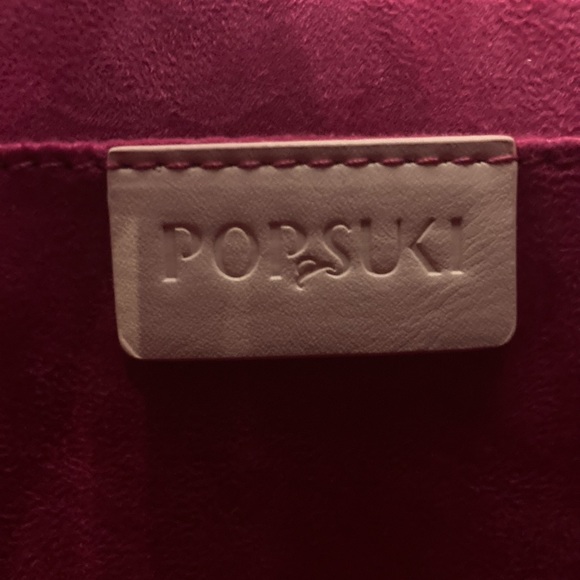 BNWT POP & SUKI Black Croc-Embossed Leather Takeout Bag - Picture 7 of 11